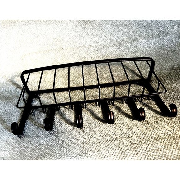 Key Holder Mail Letter Rack Metal Wall Mounted Hanging Shelve Organizer 10" - Picture 1 of 8